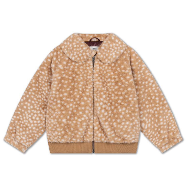 Repose Ams faux fur bomber coat // bambi