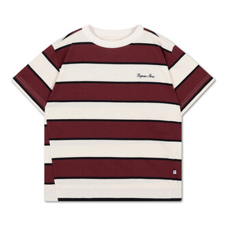 Repose Ams tee shirt // mulberry stripe