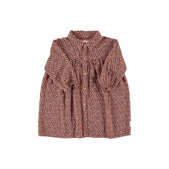 Piupiuchick short dress // pink with animal print