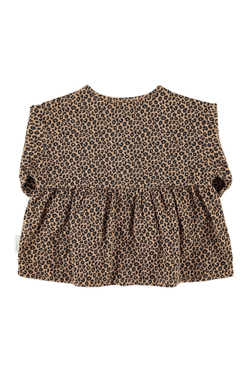Piupiuchick blouse // brown with animal print