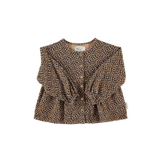 Piupiuchick blouse // brown with animal print
