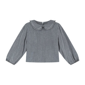 Charlie Petite nila blouse // blue/white stripes