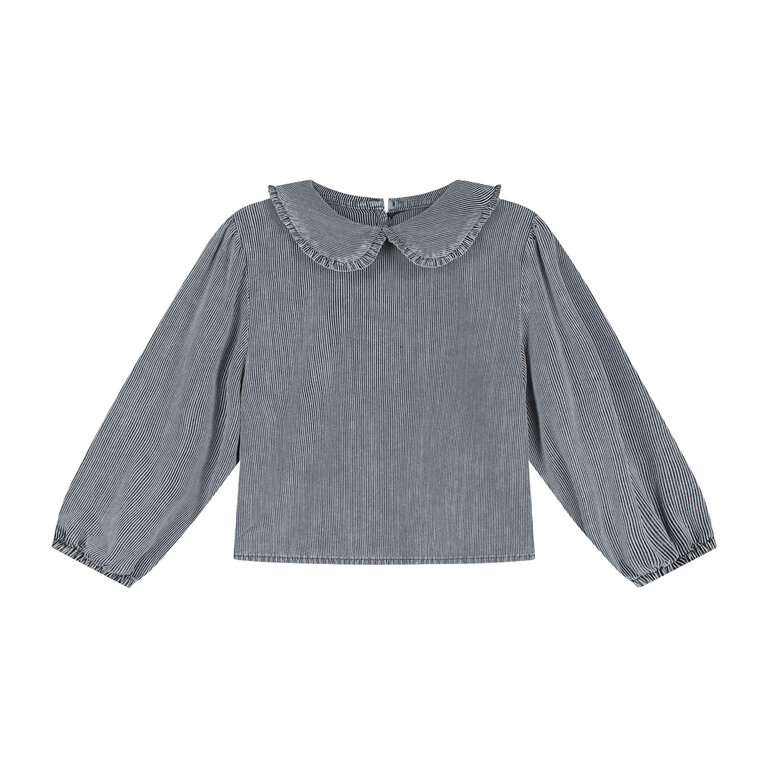 Charlie Petite nila blouse // blue/white stripes