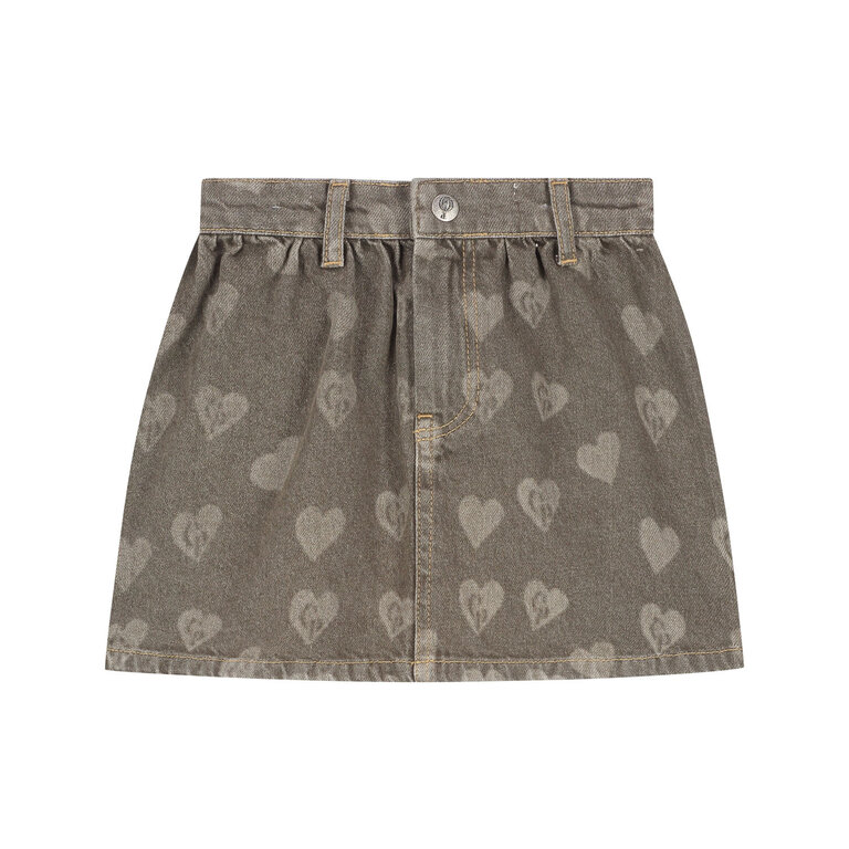 Charlie Petite sil skirt // forest green