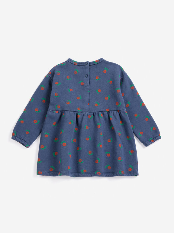 Bobo Choses stamp bloom all over fleece dress // baby