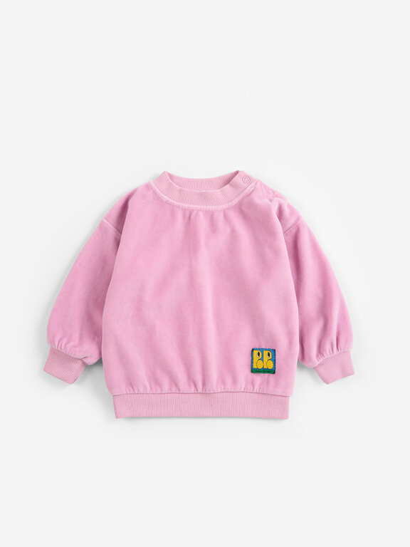 Bobo Choses booo bo choses tag velvet sweatshirt // baby