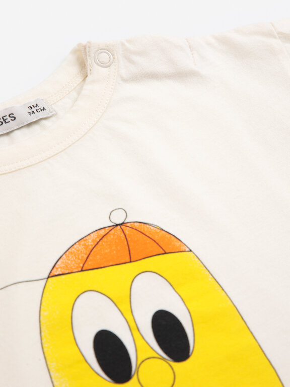 Bobo Choses bigtooth lemon t-shirt // baby