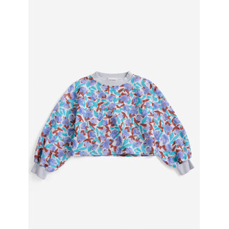 Bobo Choses watercolor all over cropped sweatshirt // kids