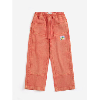 Bobo Choses taxi saurus tag twill pants // kids