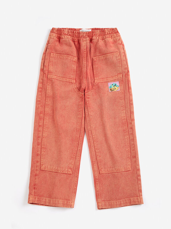 Bobo Choses taxi saurus tag twill pants // kids