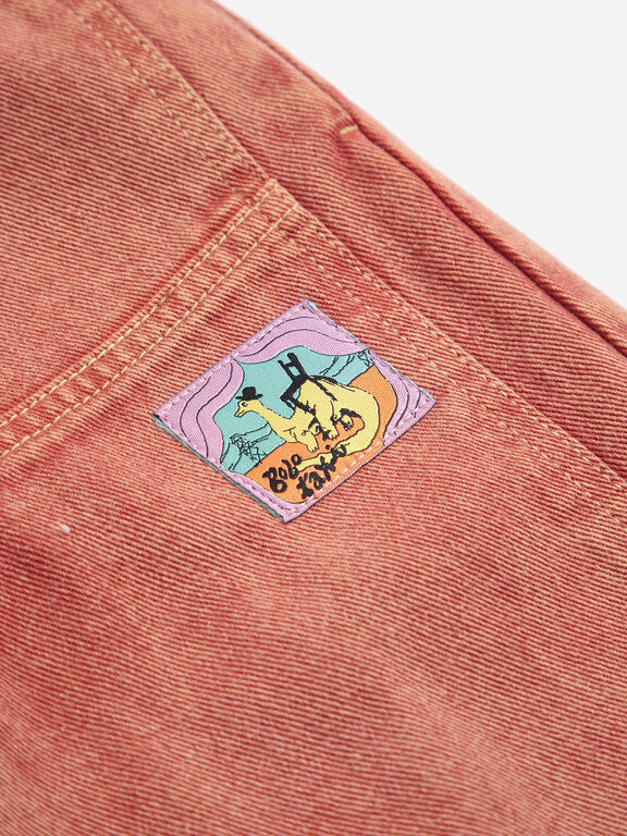 Bobo Choses taxi saurus tag twill pants // kids