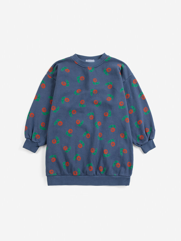 Bobo Choses stamp bloom all over sweatshirt dress // kids