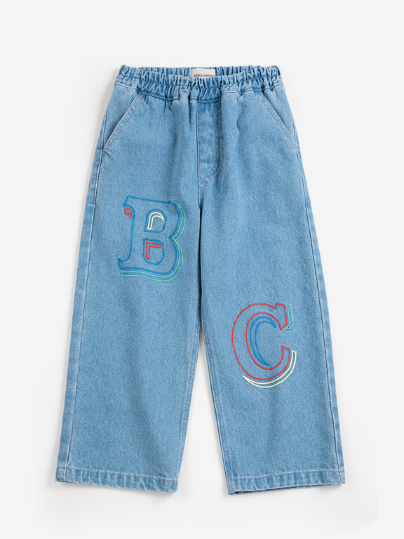 Bobo Choses bobo choses embossed denim pants // kids