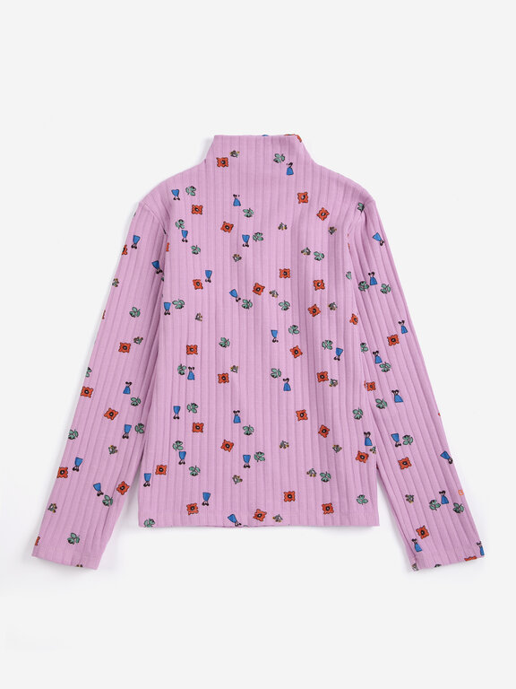Bobo Choses blossom all over turtleneck tshirt // kids