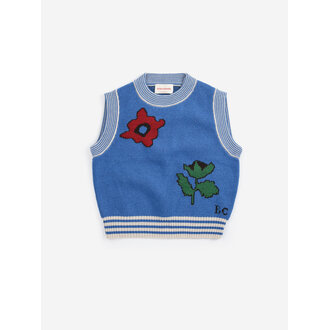 Bobo Choses blossom knitted vest // kids