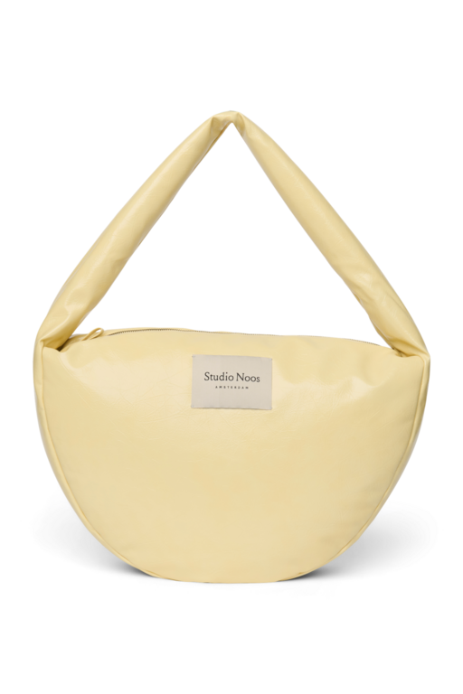 Studio Noos vegan leather cross body bag // butter yellow