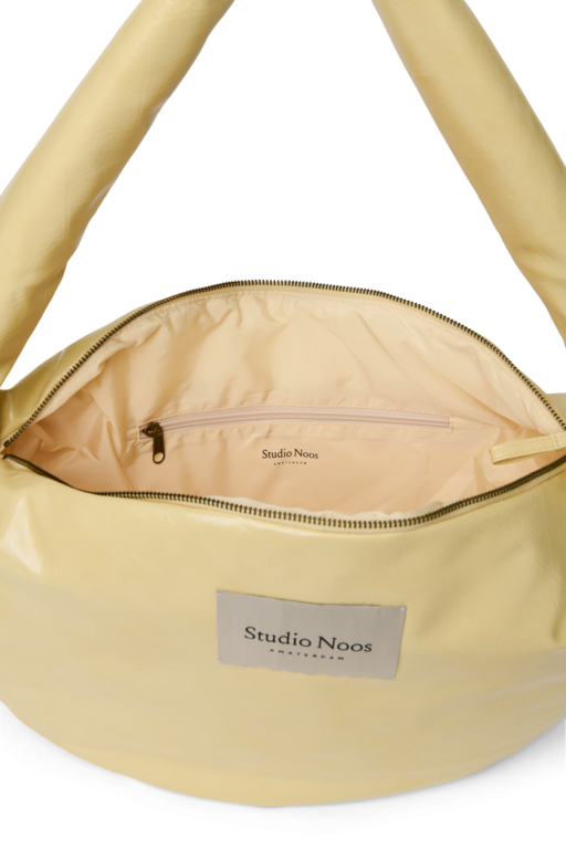 Studio Noos vegan leather cross body bag // butter yellow