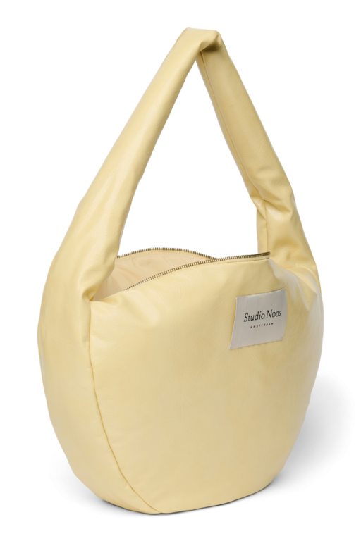 Studio Noos vegan leather cross body bag // butter yellow