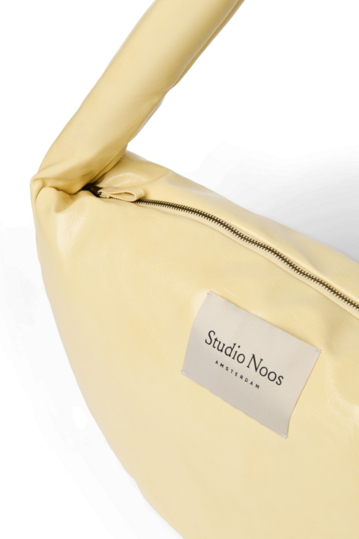 Studio Noos vegan leather cross body bag // butter yellow