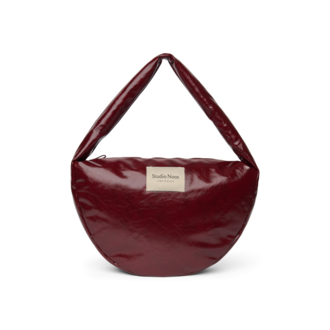 Studio Noos vegan leather cross body bag // burgundy