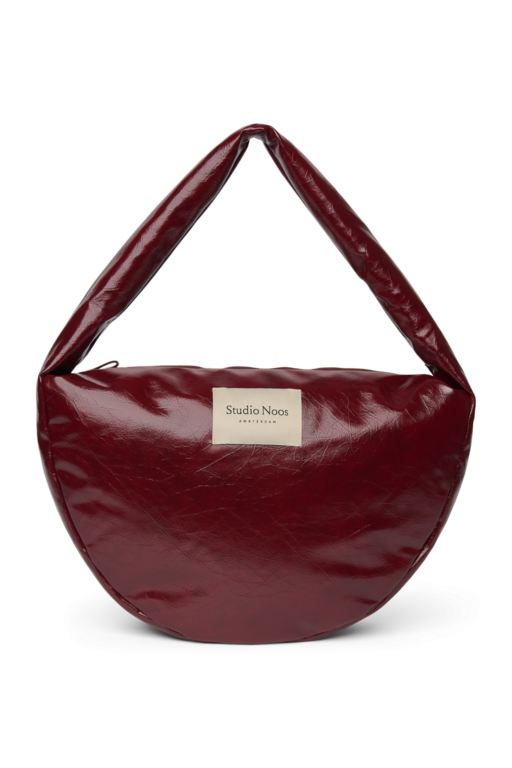 Studio Noos vegan leather cross body bag // burgundy