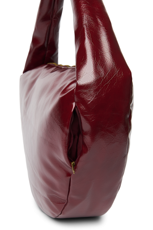 Studio Noos vegan leather cross body bag // burgundy