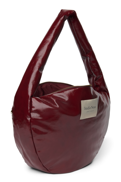 Studio Noos vegan leather cross body bag // burgundy