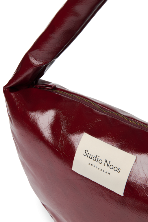 Studio Noos vegan leather cross body bag // burgundy