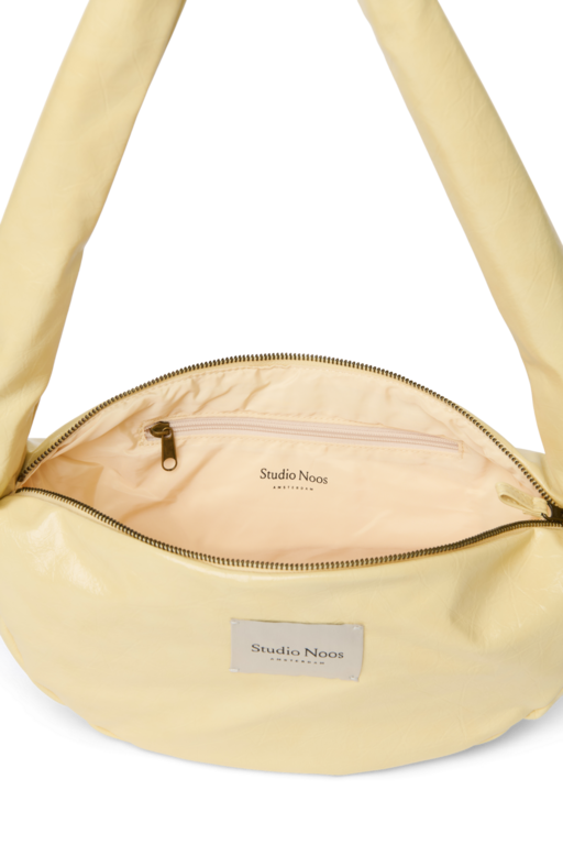 Studio Noos vegan leather mini cross body bag // butter yellow
