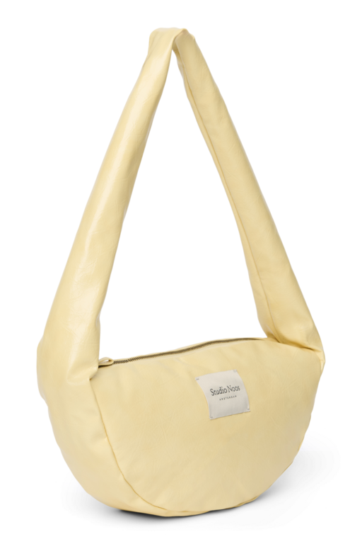 Studio Noos vegan leather mini cross body bag // butter yellow