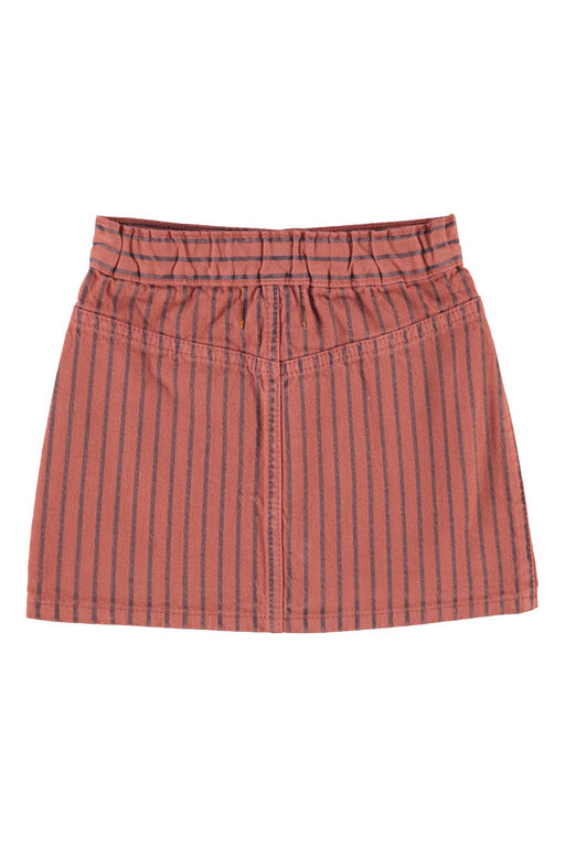 Piupiuchick short skirt // bordeaux with black stripes