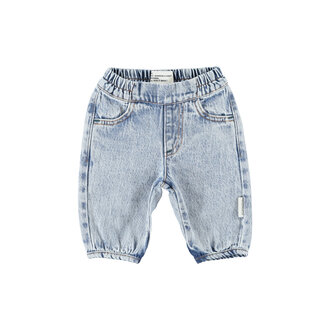 Piupiuchick baby trousers // faded light blue denim