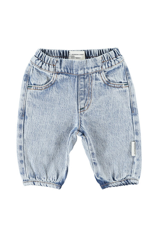 Piupiuchick baby trousers // faded light blue denim