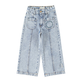 Piupiuchick flare trousers // faded light blue denim