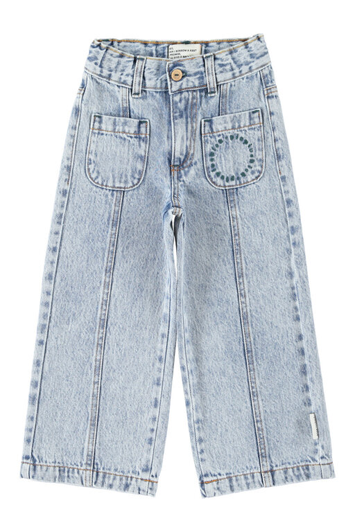 Piupiuchick flare trousers // faded light blue denim