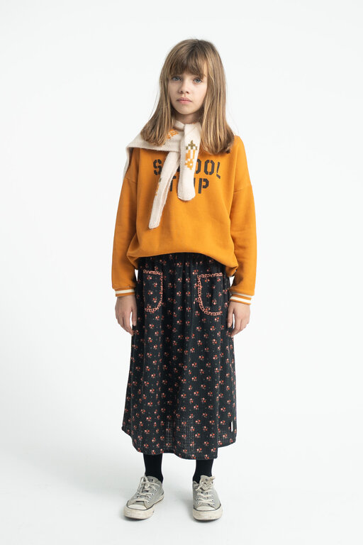 Piupiuchick sweatshirt // camel with school trip print