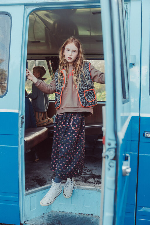 Piupiuchick sweatshirt // brown with captain print