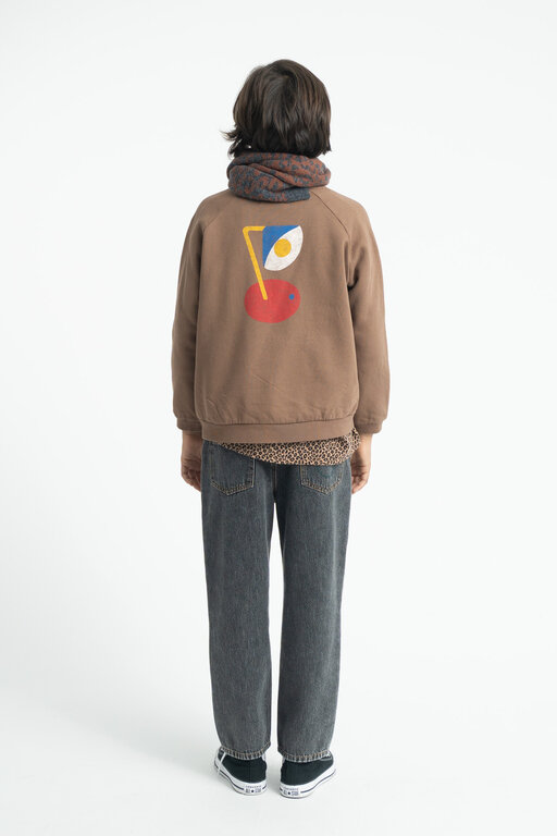 Piupiuchick sweatshirt // brown with captain print