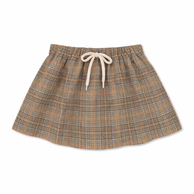 Repose Ams plisse skirt // taupe mini check