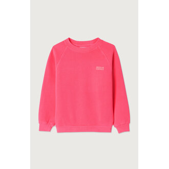 American Vintage izubird sweater //  hortensia fluo