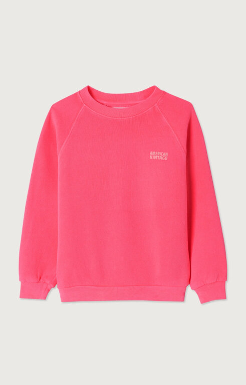 American Vintage izubird sweater //  hortensia fluo