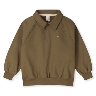 Gray Label polo sweatshirt // woody