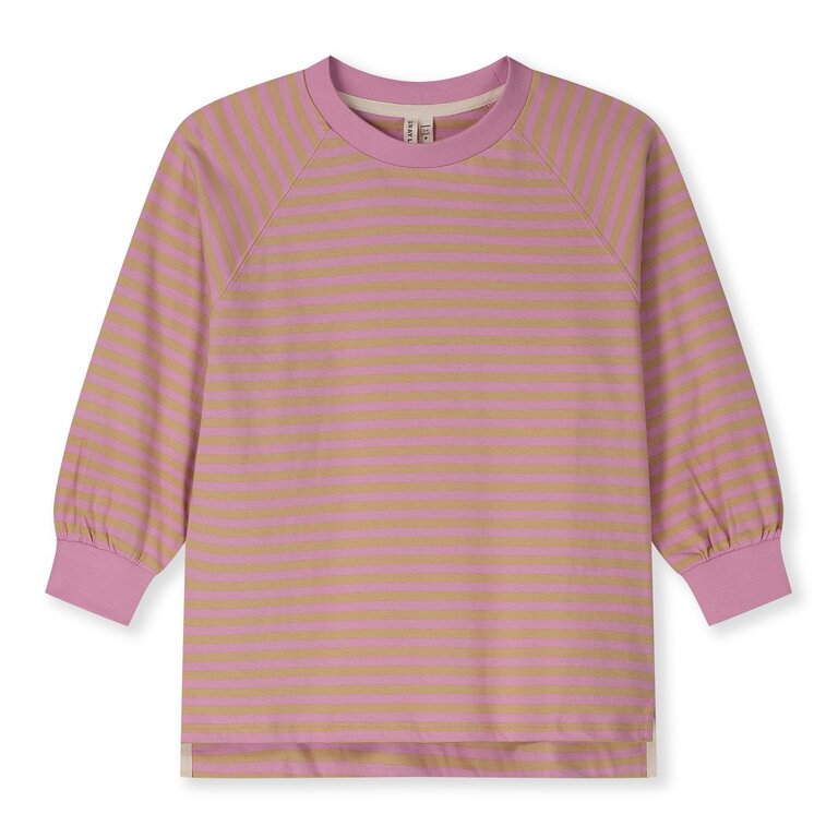 Gray Label oversized l/s tee // bubblegum / cookie