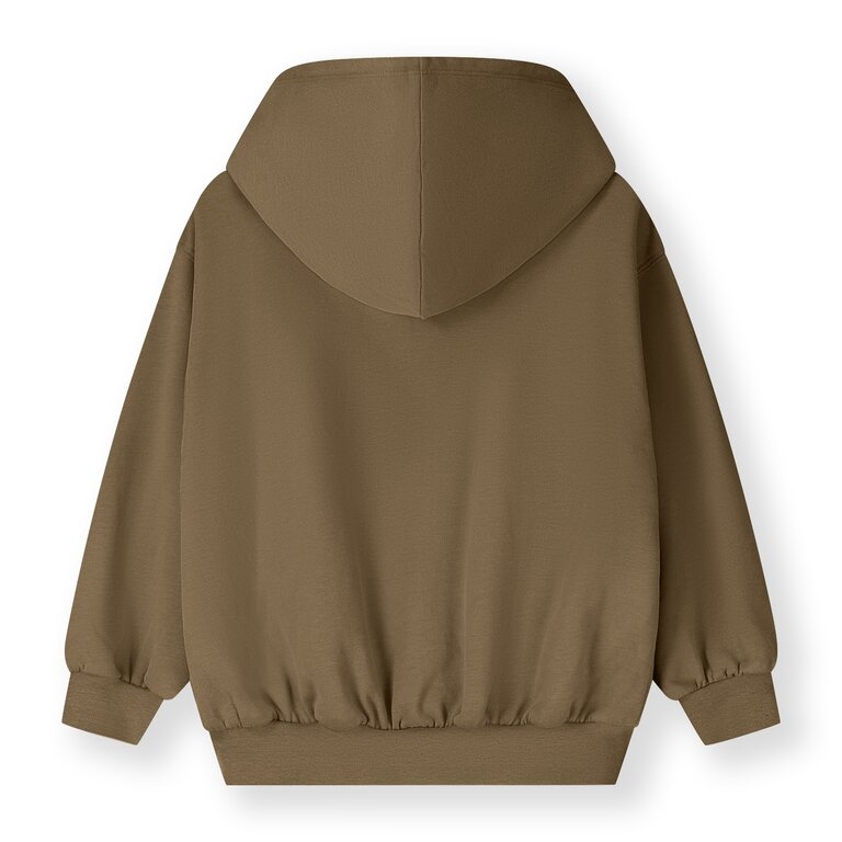 Gray Label hooded cardigan w/zip // woody