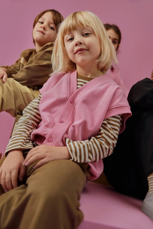 Gray Label oversized spencer cardigan // bubblegum