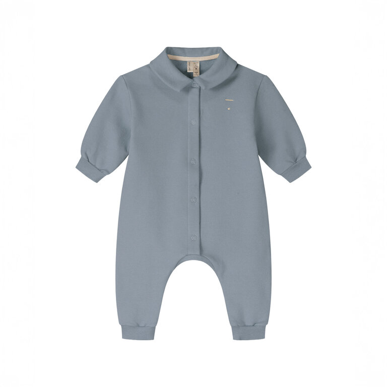 Gray Label baby collar suit // stone gray
