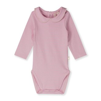 Gray Label baby collar onesie // bubblegum / cream