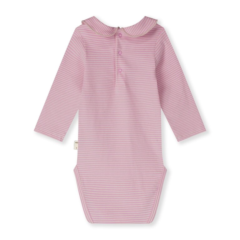 Gray Label baby collar onesie // bubblegum / cream