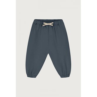 Gray Label baby track pants // blue gray