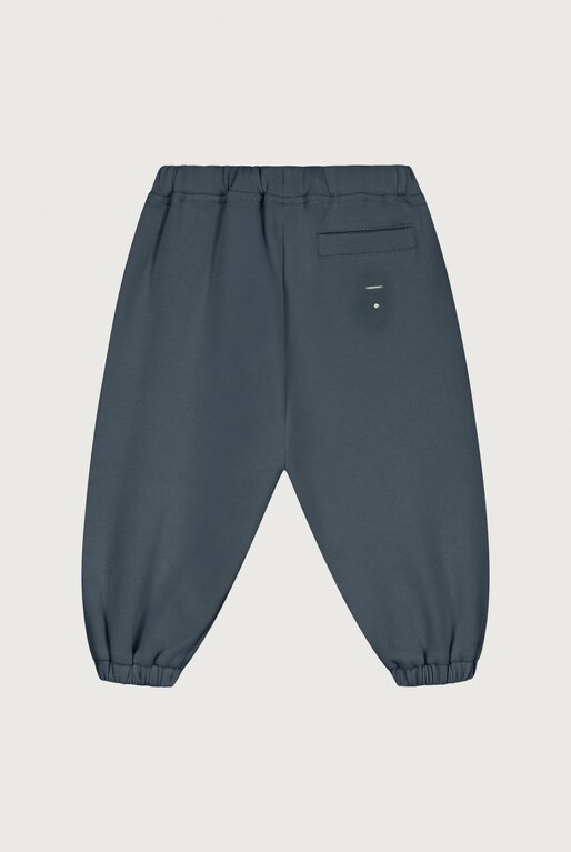 Gray Label baby track pants // blue gray